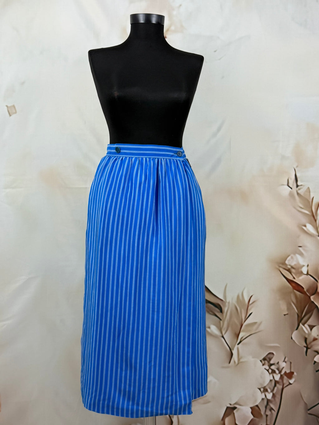 Fustă vintage Etienne Aigner 100% mătase | Cobalt Silk